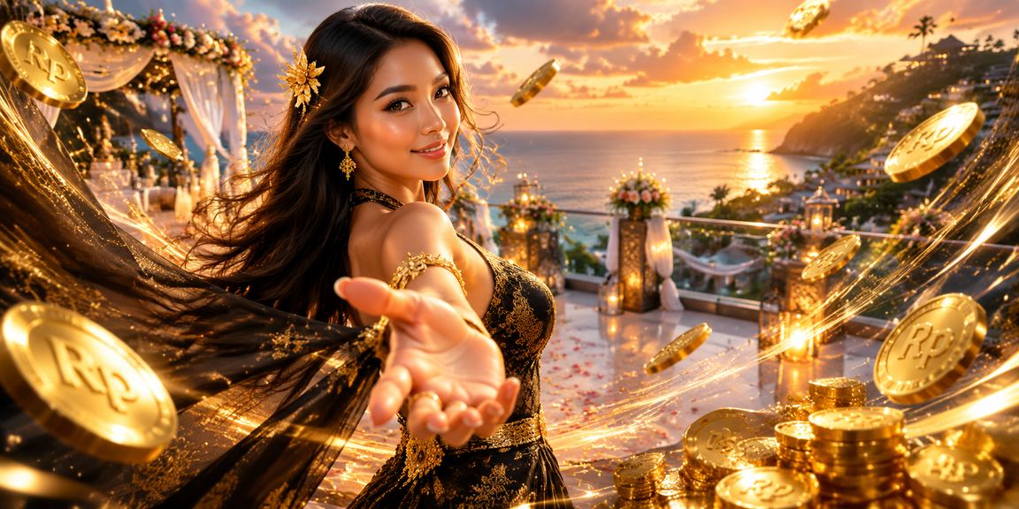 Suasana hiburan casino di tepi pantai dengan pemandangan malam yang cerah