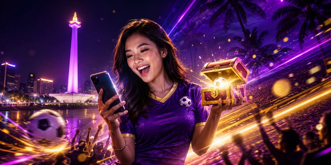 Suasana taruhan olahraga dengan layar neon malam hari di Vietnam